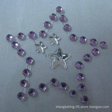 Body Tattoo Stickers, Made of Non-toxic Crystal/Rhinestones